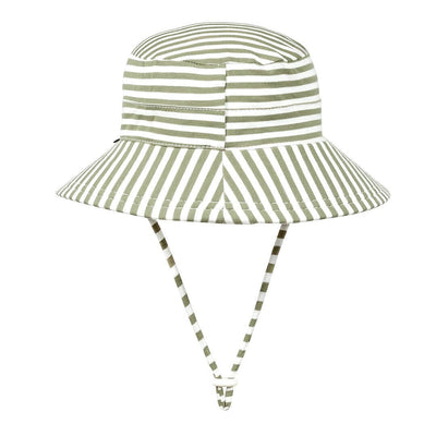 Bedhead - Classic Bucket Sun Hat - Khaki Stripe Hats Bedhead 