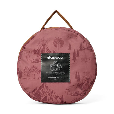 Crywolf Packable Duffel - Rose Landscape Duffle Bags Crywolf 