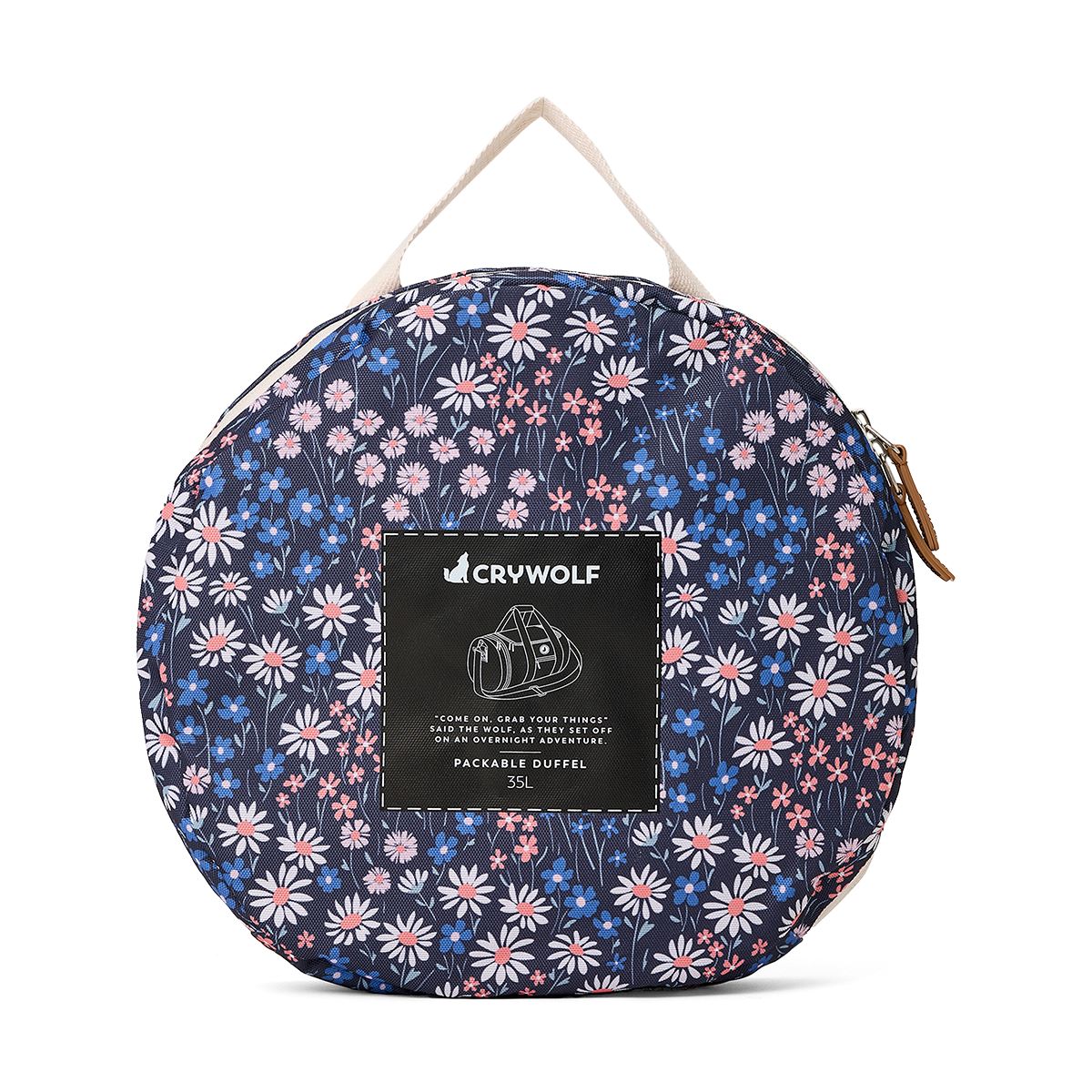Crywolf Packable Duffel - Winter Floral Duffle Bags Crywolf 