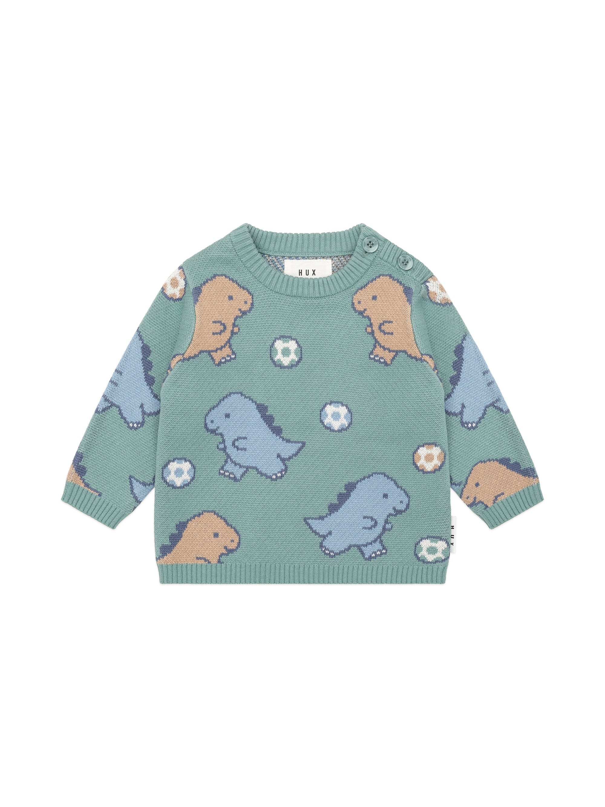 Huxbaby Dino Play Knit Jumper HB5052W25
