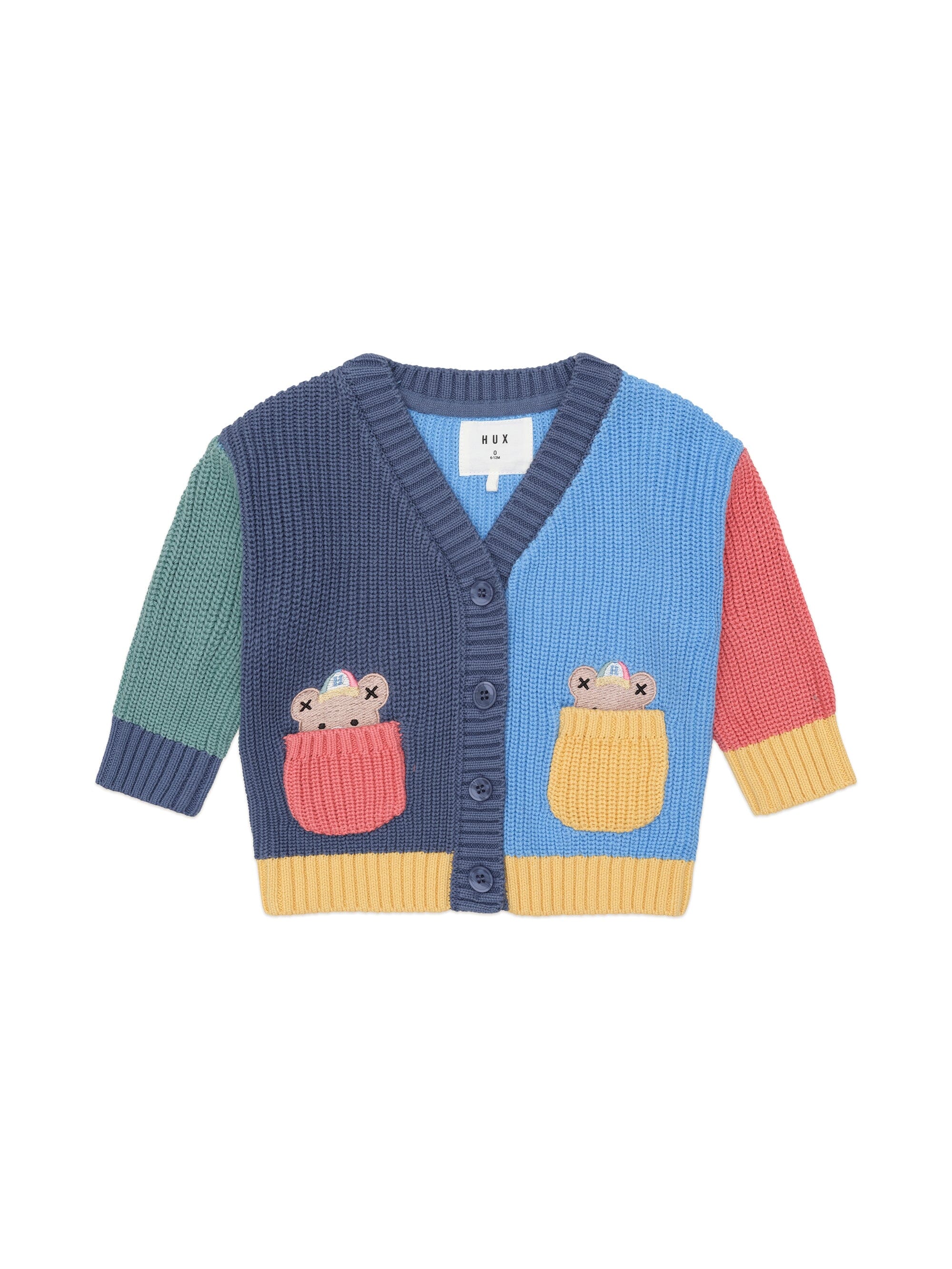 Colour Block Varsity Hux Cardi