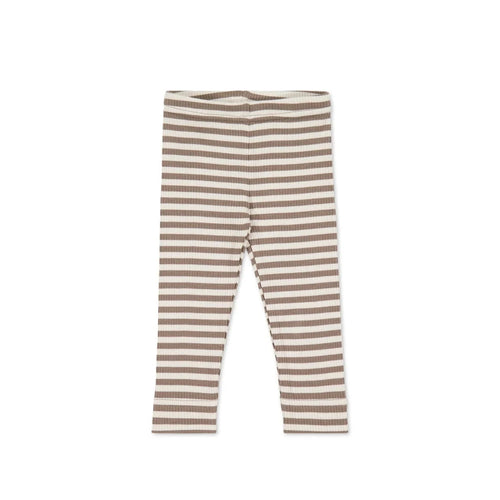 Jamie Kay Modal Legging - Narrow Stripe Tweed/Cloud - Organic Cotton