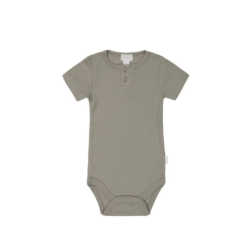 Jamie Kay Modal Darcy Rib Tee Bodysuit - Twig - Organic Cotton