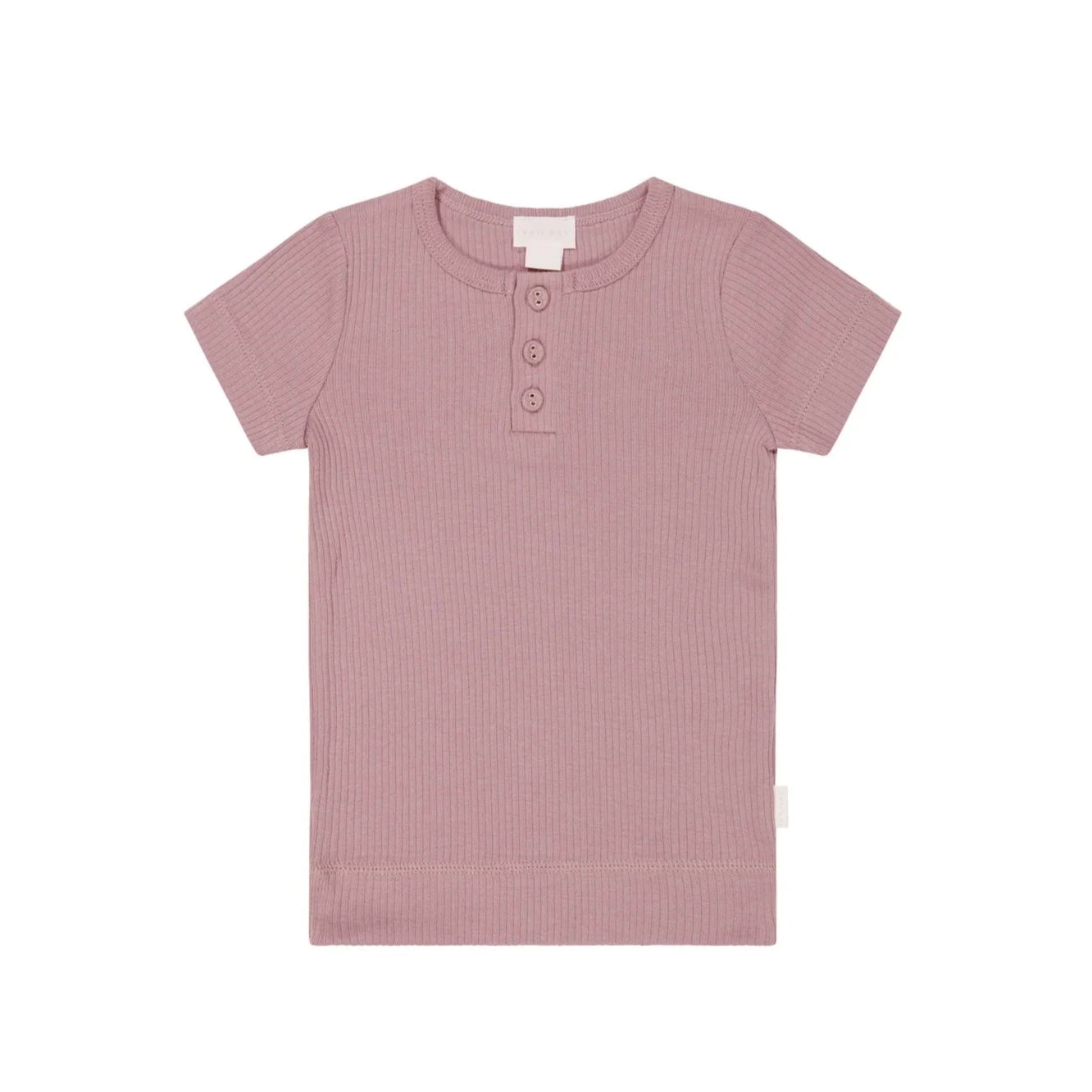 Jamie Kay Organic Cotton Modal Henley Tee - Doll Short Sleeve T-Shirt Jamie Kay 