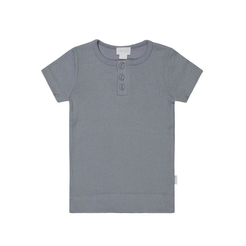 Jamie Kay Modal Henley Tee - Finch - Organic Cotton