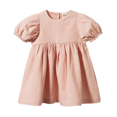 Nature Baby - Albertine Dress | Rose Dust Crinkle