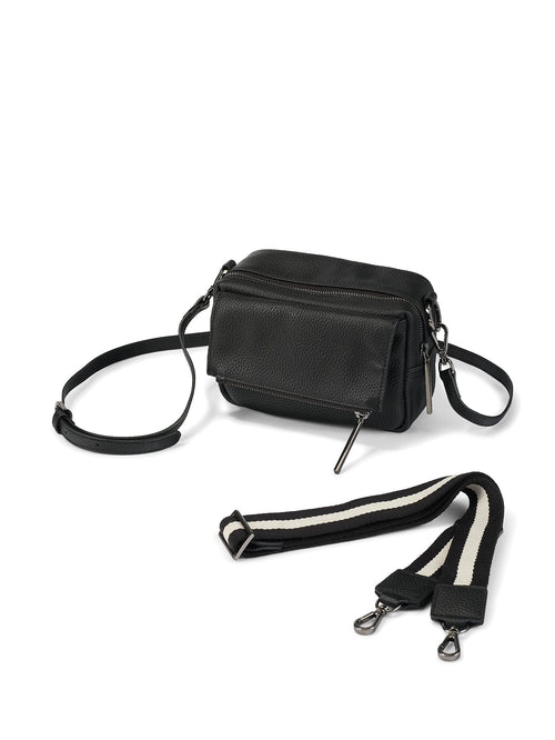 OiOi - Playground Cross-Body Bag | Jet Black Genuine Leather