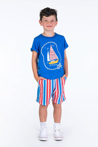 Rock Your Baby Nautical Stripe Shorts Cardigan Rock Your Baby 