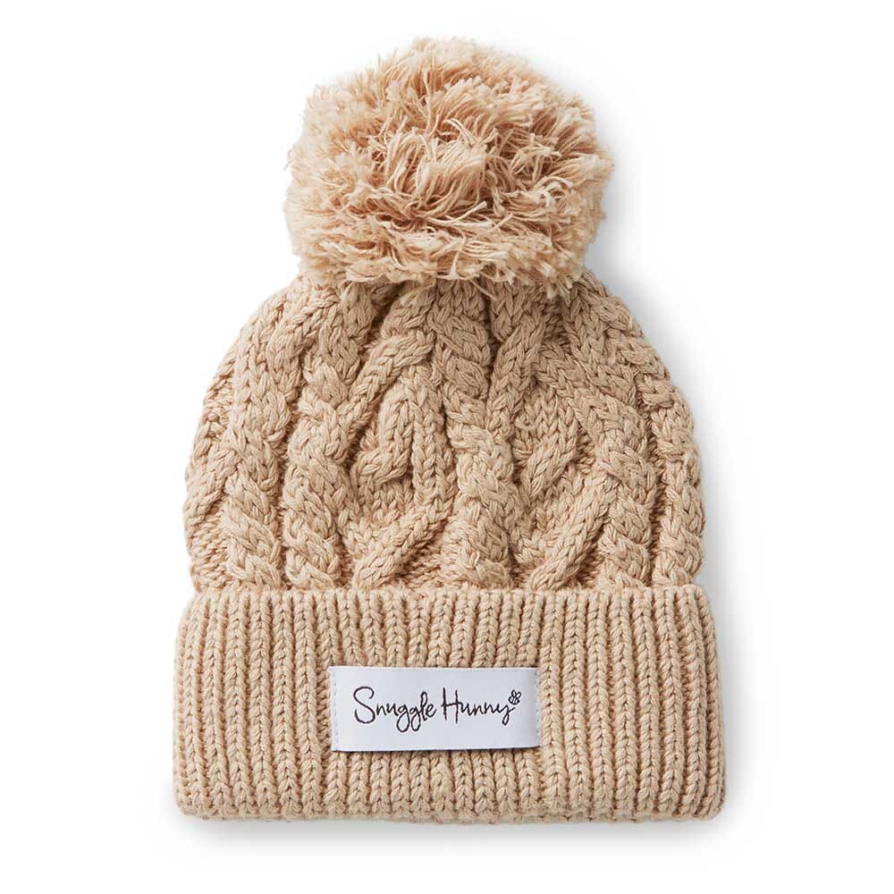 Snuggle Hunny Organic Knit Beanie Hazelnut