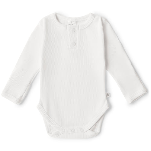 Snuggle Hunny - Organic Long Sleeve Bodysuit | Milk
