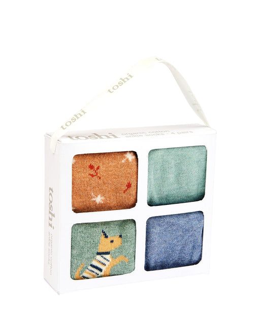 Toshi - Organic Ankle Socks Gift Box | Sunshine Assorted