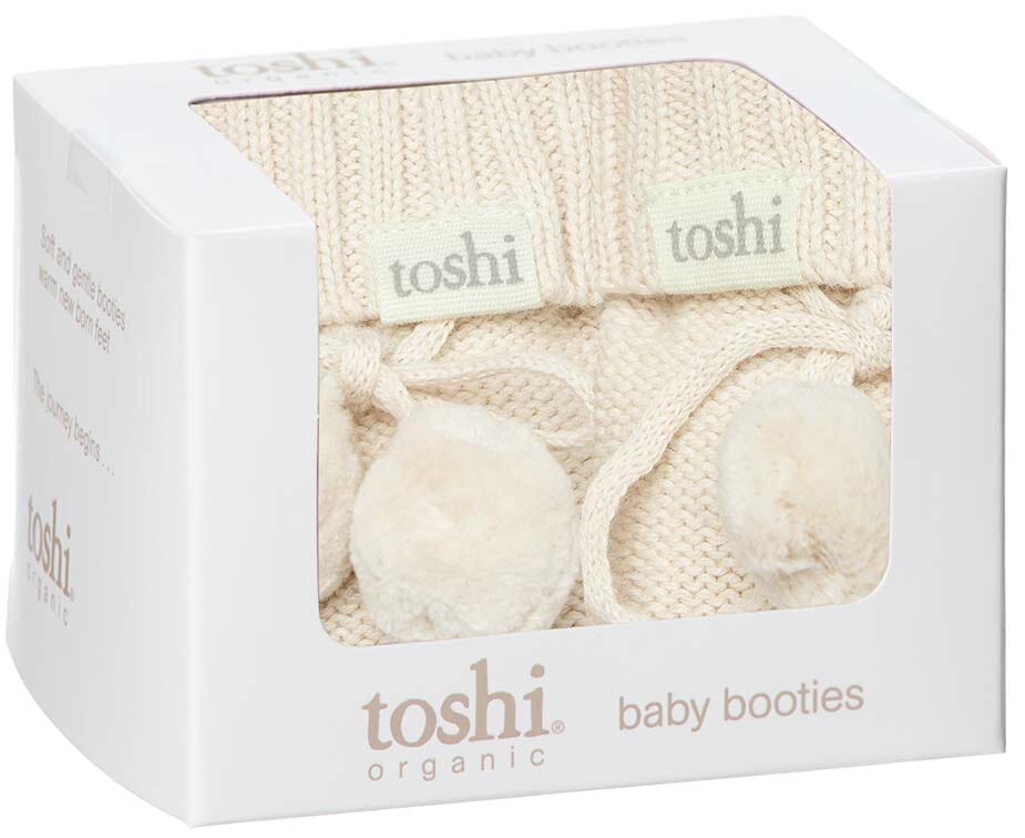 Toshi Organic Booties Marley - Cream Booties Toshi 