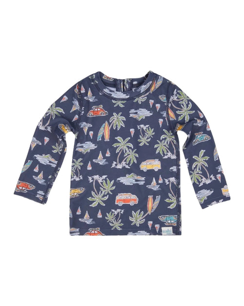Toshi - Swim Baby Long Sleeve Classic Rashie | Surf Twilight