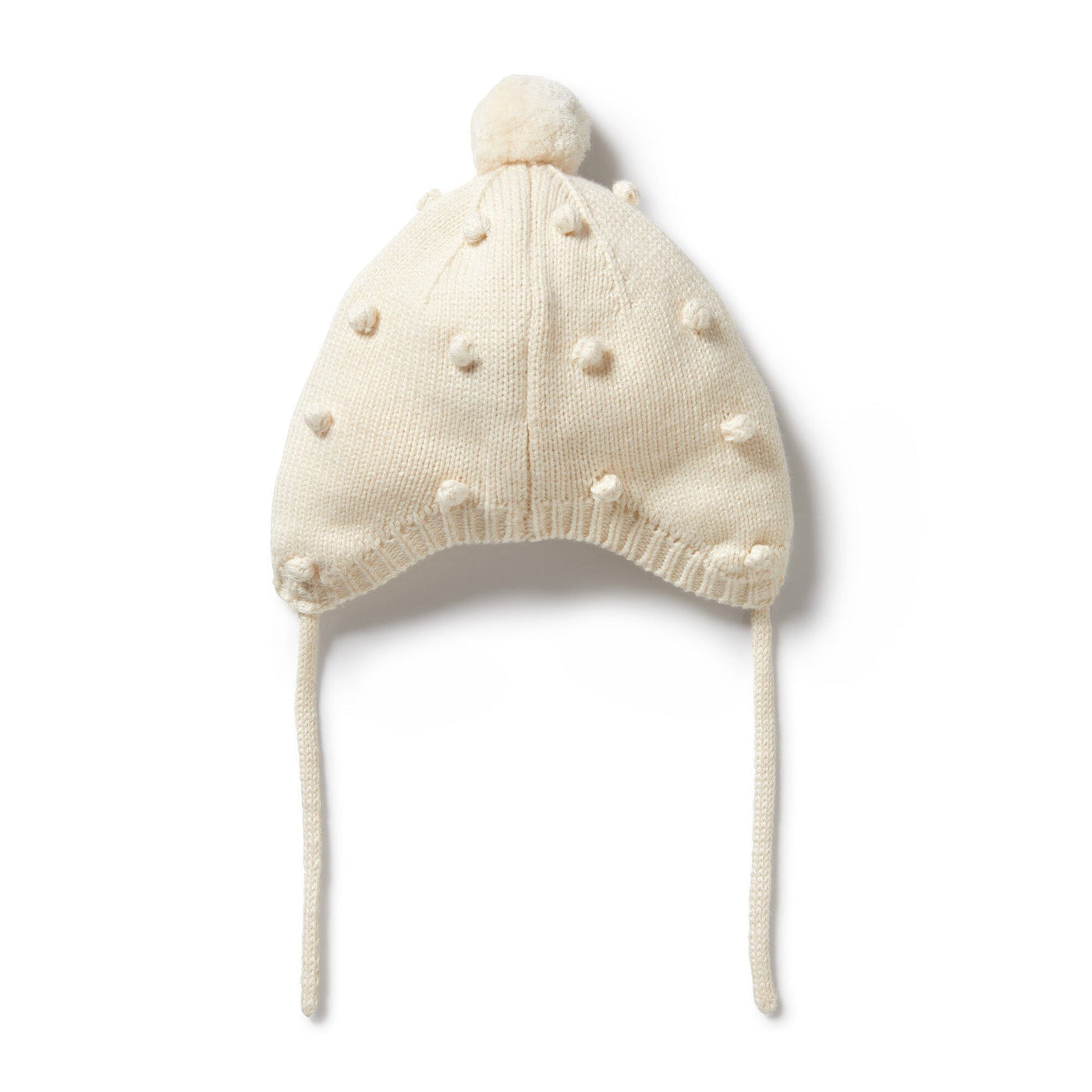 Wilson & Frenchy Knitted Bauble Bonnet - Ecru Beanie Wilson & Frenchy 