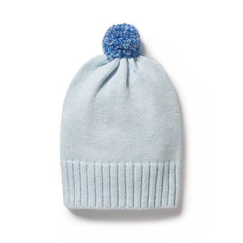 Wilson & Frenchy Knitted Hat - Bluebell Fleck