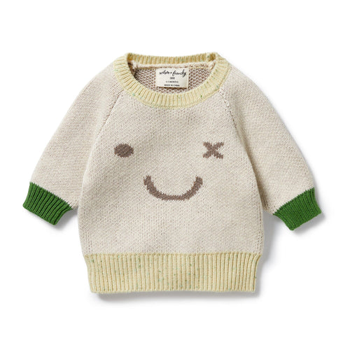 Wilson & Frenchy Knitted Jacquard Jumper - Almond