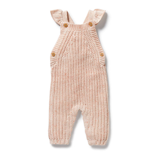 Wilson & Frenchy - Organic Knitted Ruffle Overall | Fairy Floss