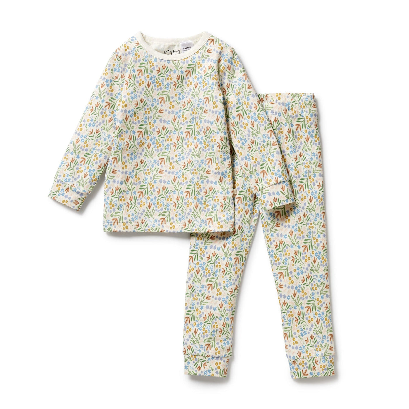 Wilson & Frenchy Organic Long Sleeved Pyjamas - Tinker Floral Long Sleeve Pyjamas Wilson & Frenchy 