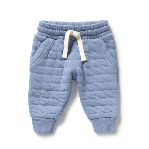 Wilson & Frenchy - Organic Quilted Sweat Pant | Sky Blue