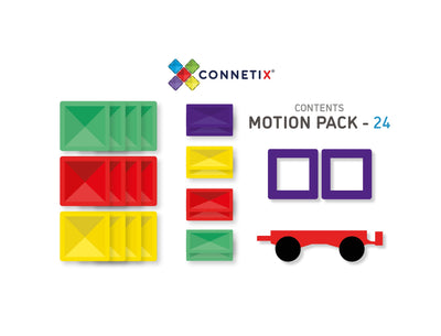 24 Piece Motion Pack Magnetic Play Connetix 