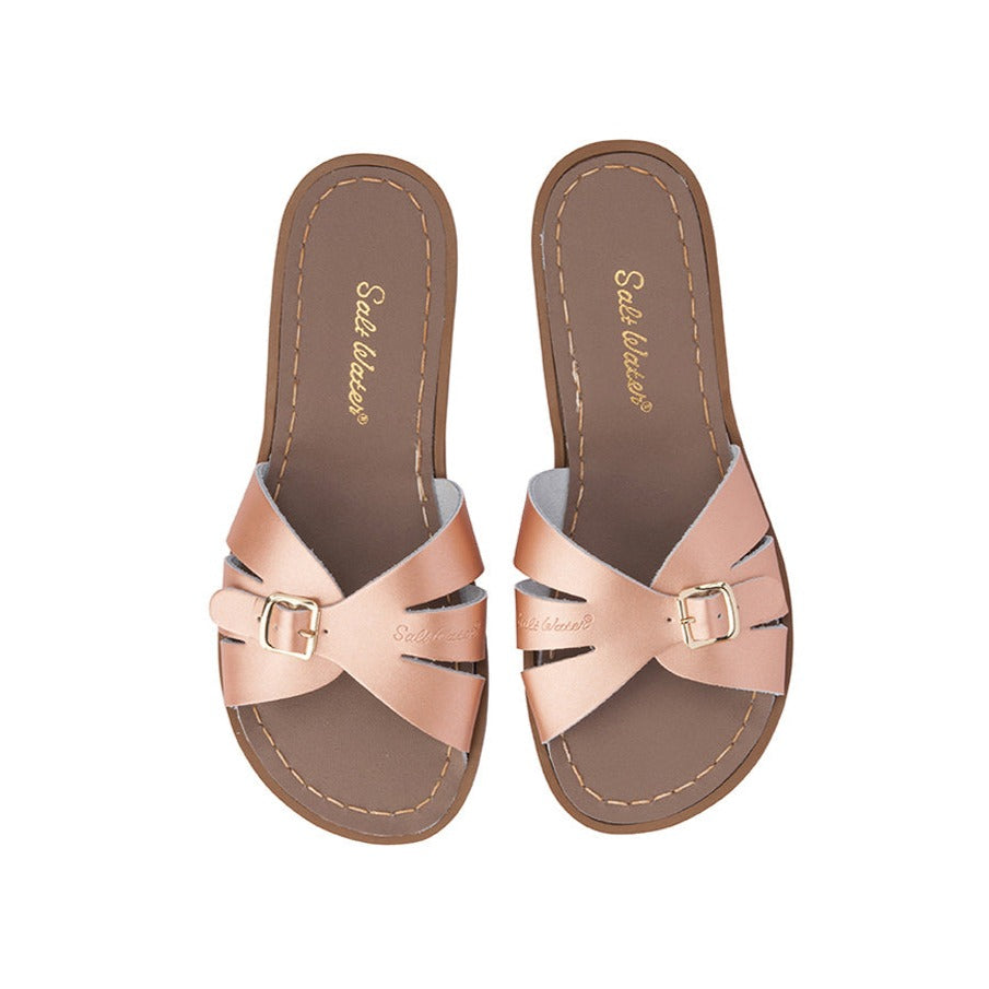 Salt Water Sandals Adults Classic Slide Rose Gold UNBOXED