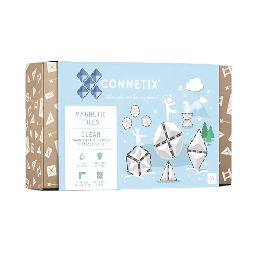 Connetix Tiles - Shape Expansion Pack 24pc | Clear