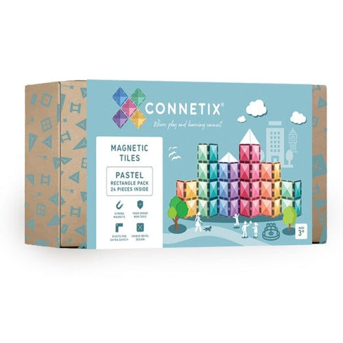 Connetix Tiles - Rectangle Pack 24pc | Pastel