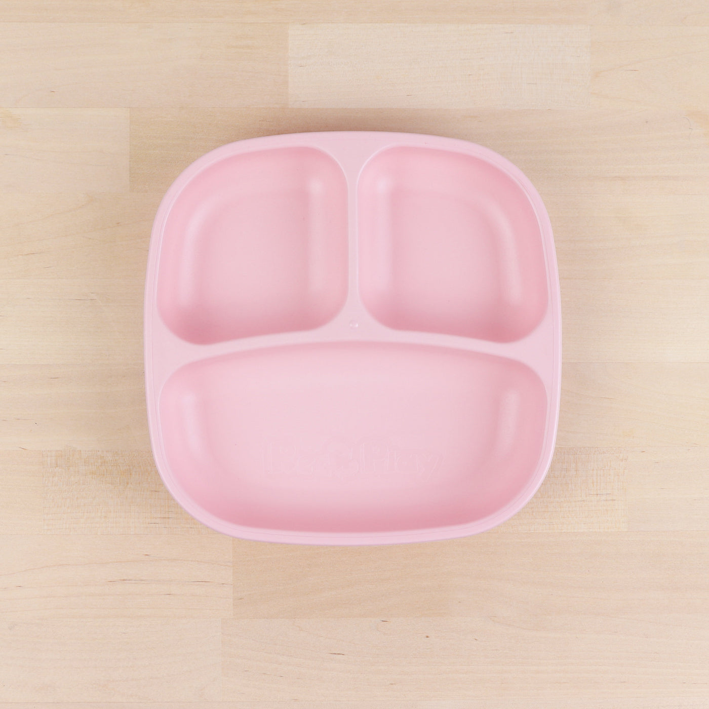 Divided Plate (Square) Feeding Re-Play Ice Pink 