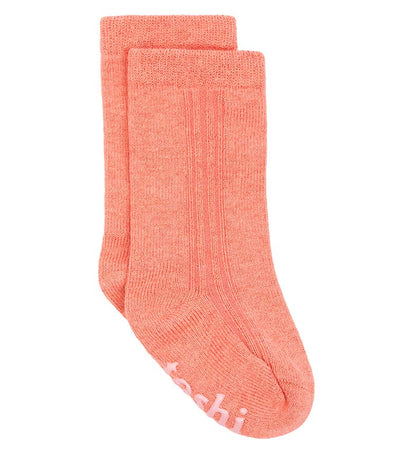 Organic Socks Knee Dreamtime - Coral Socks Toshi 