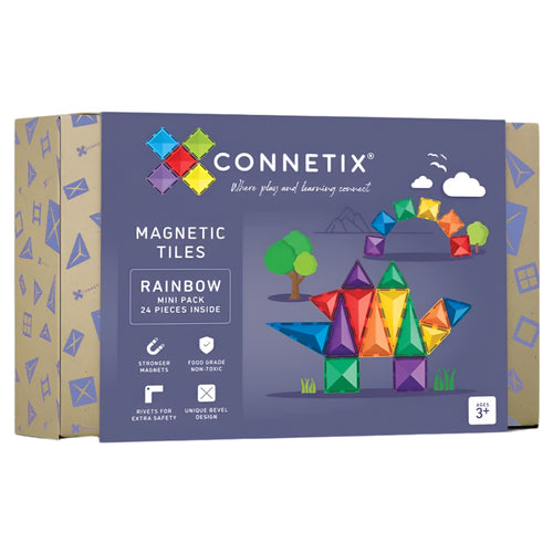 Connetix Tiles - Mini Pack 24pc | Rainbow