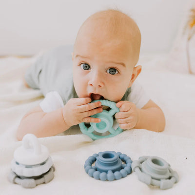 Rainbow Stacker and Teether Toy - Ocean Stacker Jellystone 