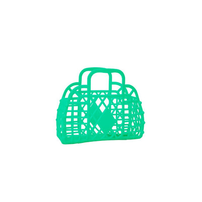 Retro Basket Mini - Green Basket Sun Jellies 
