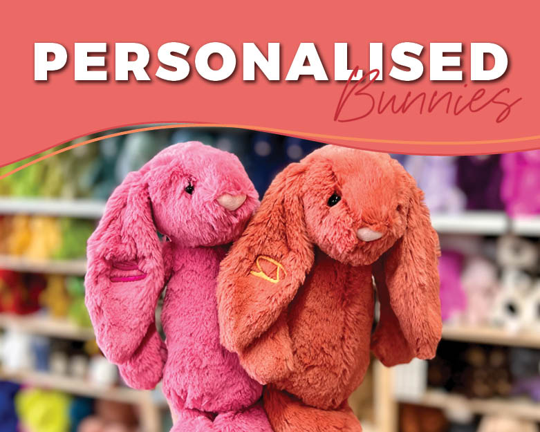 Jellycat Soft toys the option to personalise