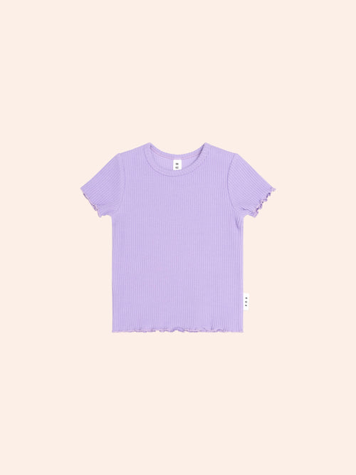 Huxbaby - Orchid Rib Tee | Orchid Purple