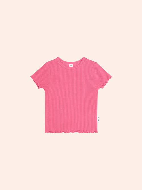 Huxbaby - Berry Rib Tee | Dusty Berry
