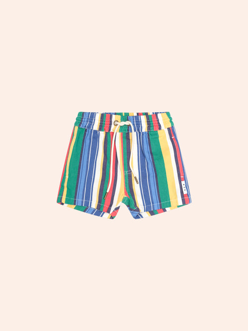 Huxbaby - Variegated Stripe Drawcord Short | Multi