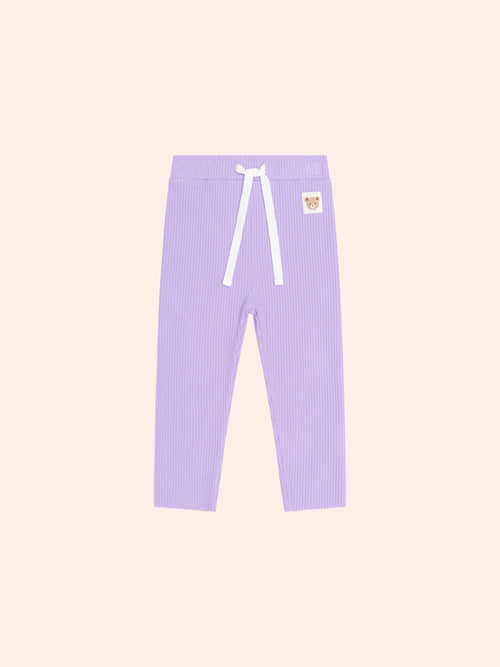 Huxbaby - Purple Rib Legging | Orchid Purple