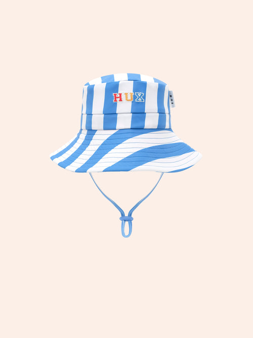 Huxbaby - Nautical Stripe Swimhat | Nautical / Almond Milk Stripe