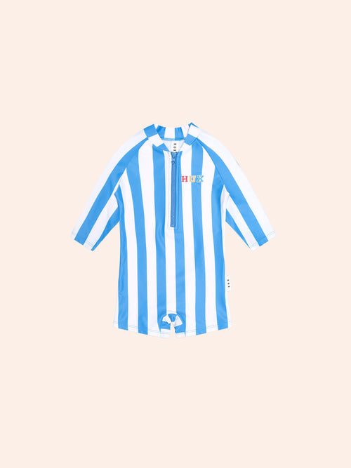 Huxbaby - Nautical Stripe Rashsuit | Nautical / Almond Milk Stripe