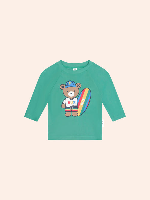 Huxbaby - Surfer Hux Rashie | Vintage Green