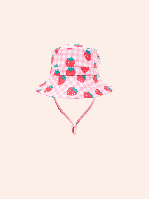 Huxbaby - Strawberry Check Swimhat | Strawberry