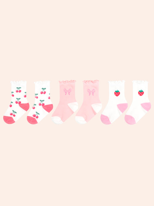 Huxbaby - 3Pk Girls Frill Socks | Multi