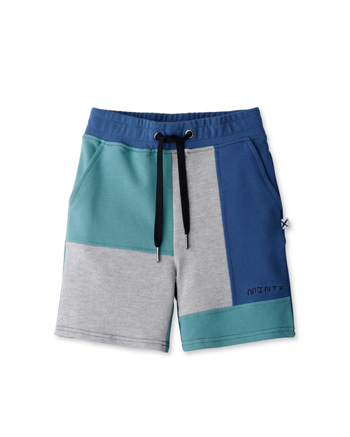 Minti - Sliced Short | Grey Marle/Emerald/Blue - PREORDER