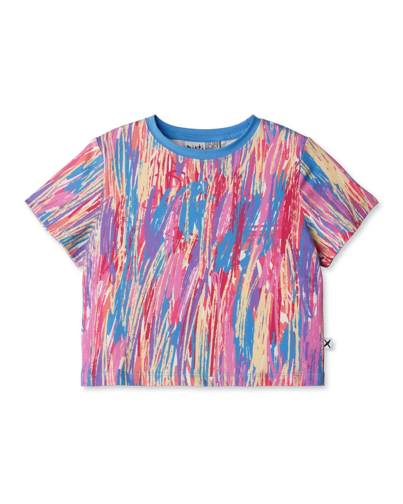 Minti - Crayon Cropped Tee | Multi - PREORDER