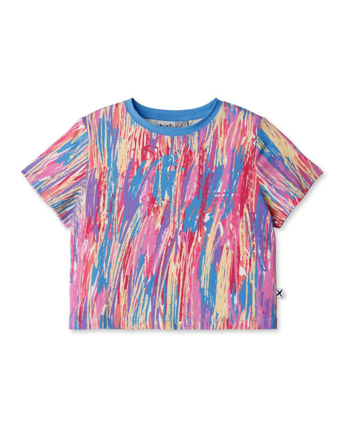 Minti - Crayon Cropped Tee | Multi - PREORDER