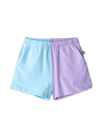 Minti - Two Tone Short | Aqua/Purple - PREORDER