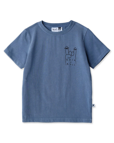Minti - Rock And Roll Tee | Blue Wash - PREORDER