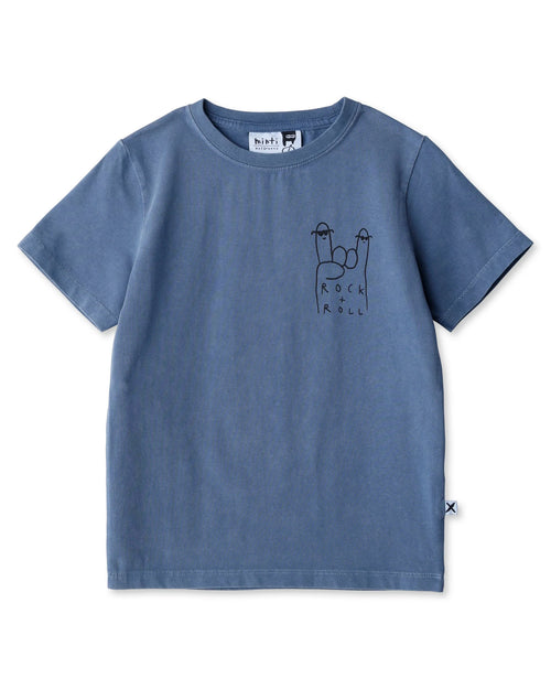 Minti - Rock And Roll Tee | Blue Wash - PREORDER