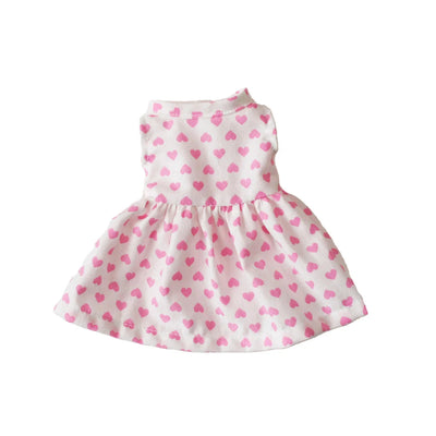 Alimrose - Small Doll Dress (20-28cm) | Pink Hearts Doll Accessories Alimrose 