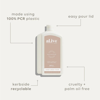 Al.ive Body - 1L Wash Refill | Apricot & Sweet Fig Skin Care Al.ive Body Baby 